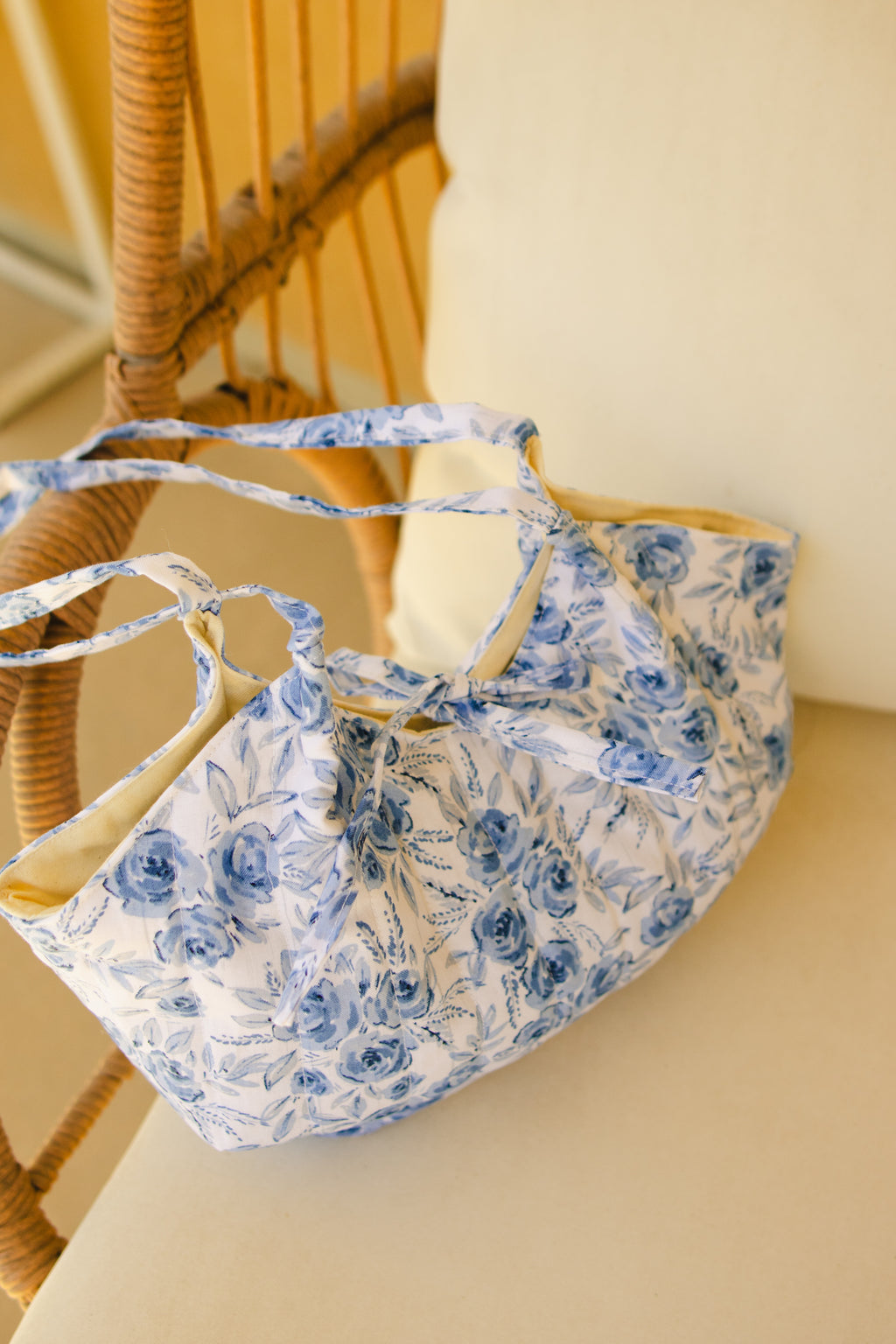 Blue Toile Tote